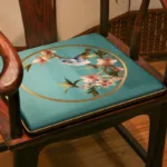 coussin de chaise chinois avec broderie traditionnelle