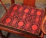 accessoire de chaise haute coussin rouge noir