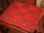 coussin pour enfants chaise haute rouge