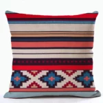 Housse De Coussin Lin À Motifs Bohémiens